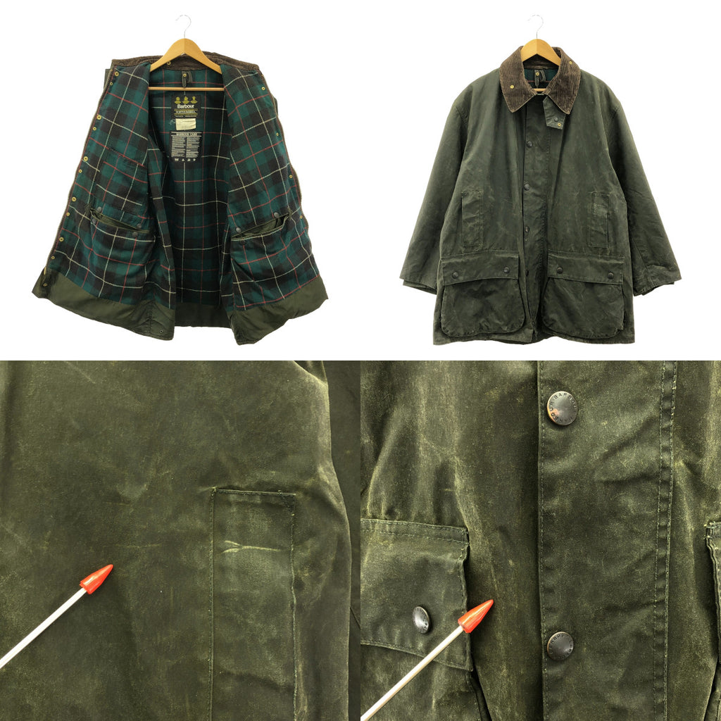 Barbour / バブアー | 90s～ / 1991年製 vintage NORTHUMBRIA / ノーザンブリア オイルドコート | C46 | オリーブ系 | メンズ