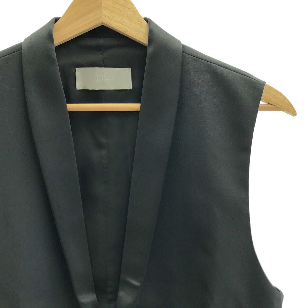 Dior Homme | 窄翻領馬甲 | 44碼 | 黑色 | 男士