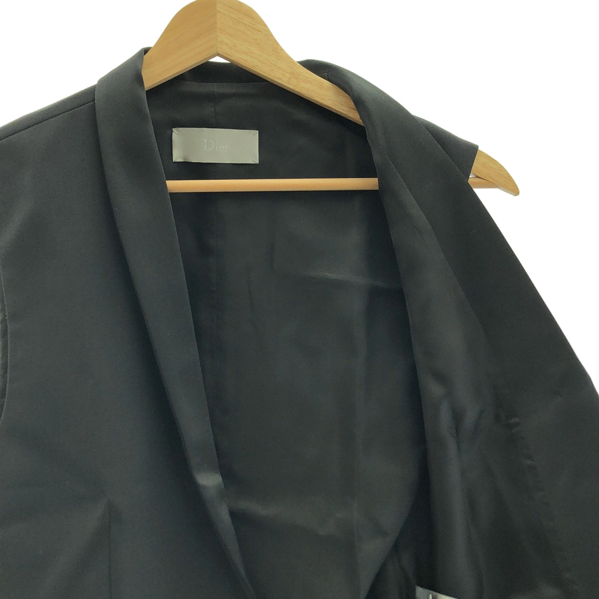 Dior Homme | 窄翻領馬甲 | 44碼 | 黑色 | 男士