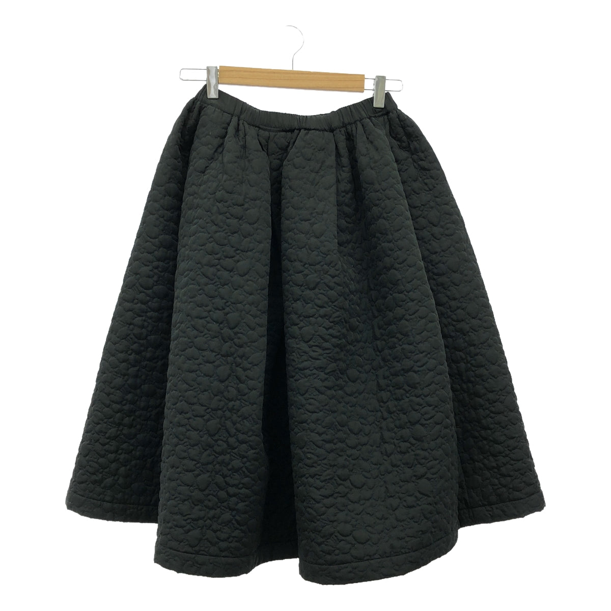 Rosy Monster / ロージーモンスター | フラワーキルティング ボリューム ロング スカート / 総裏地 | S | ブラック | レディース