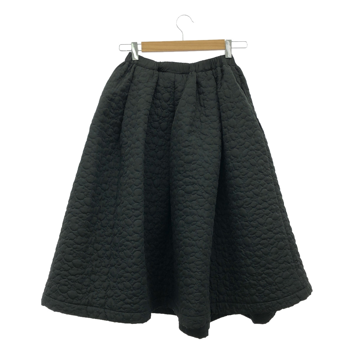 Rosy Monster / ロージーモンスター | フラワーキルティング ボリューム ロング スカート / 総裏地 | S | ブラック | レディース