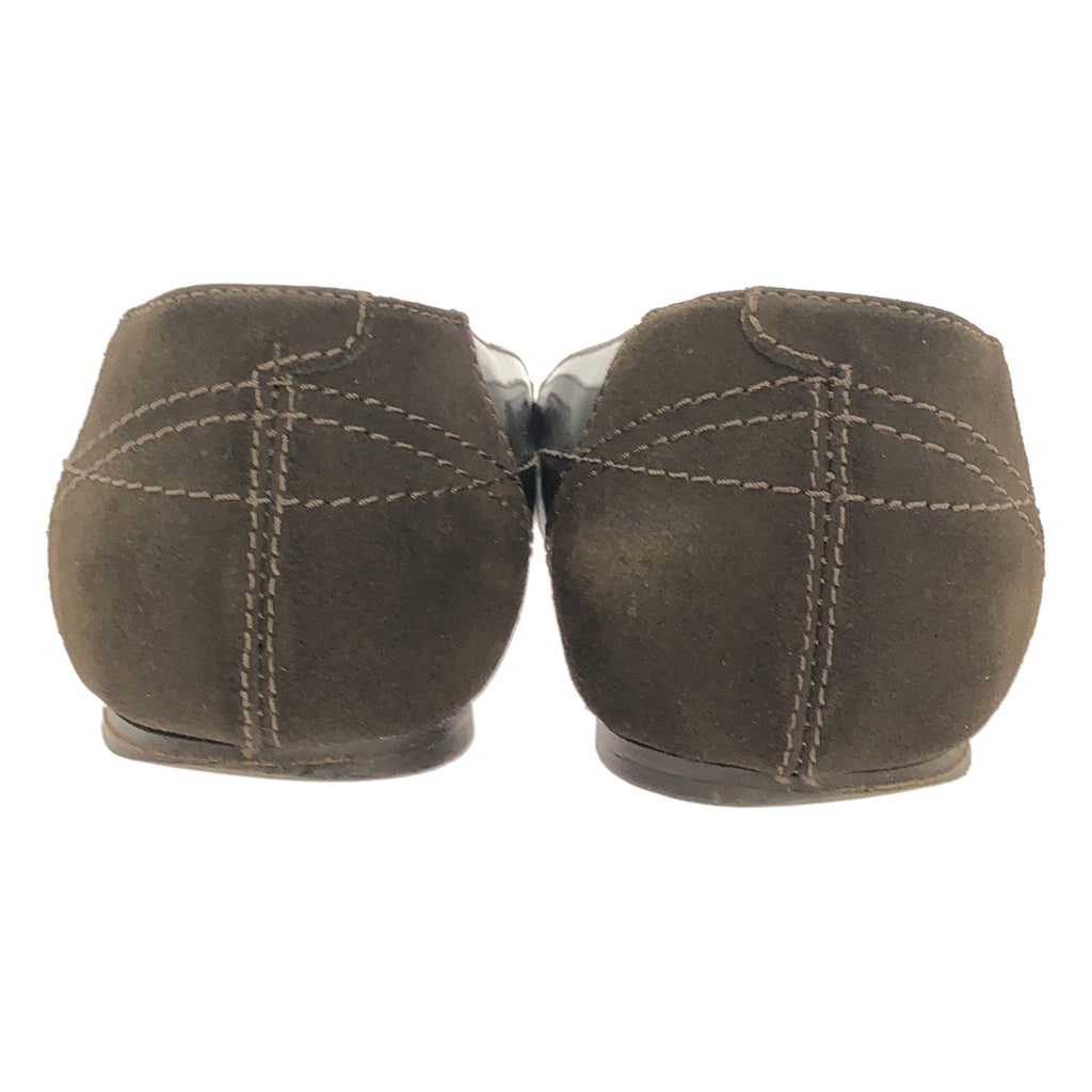 MARNI / 마르니 | 가죽 스웨이드 전환 플랫 펌프 | 38 | 여성