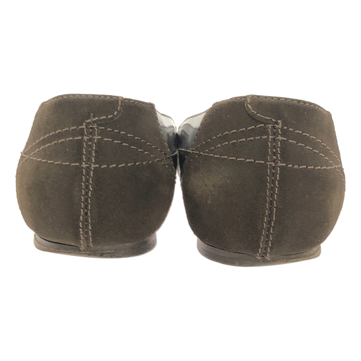 MARNI / マルニ | レザー スエード切替 フラットパンプス | 38 | ブラウン | レディース