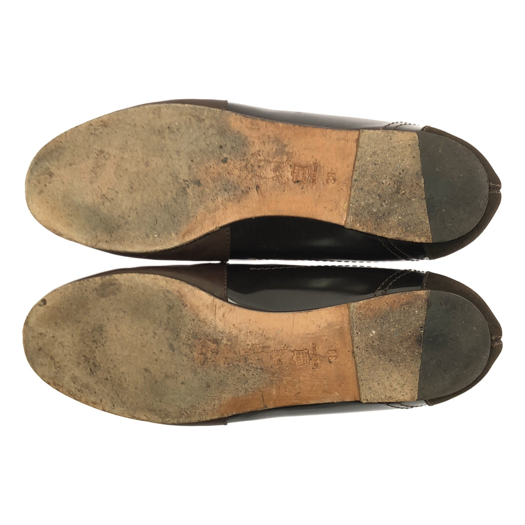 MARNI / 마르니 | 가죽 스웨이드 전환 플랫 펌프 | 38 | 여성