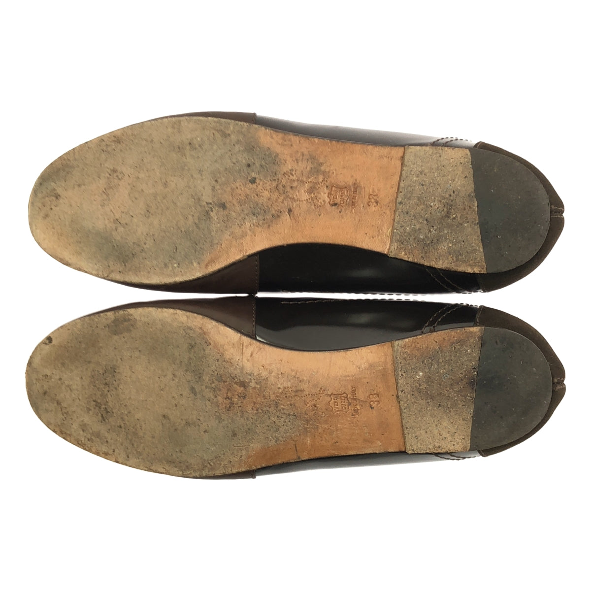 MARNI / マルニ | レザー スエード切替 フラットパンプス | 38 | ブラウン | レディース