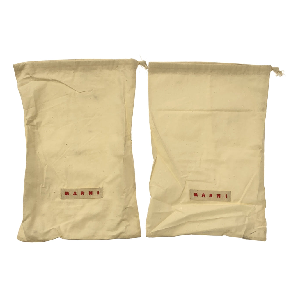 MARNI / 마르니 | 가죽 스웨이드 전환 플랫 펌프 | 38 | 여성