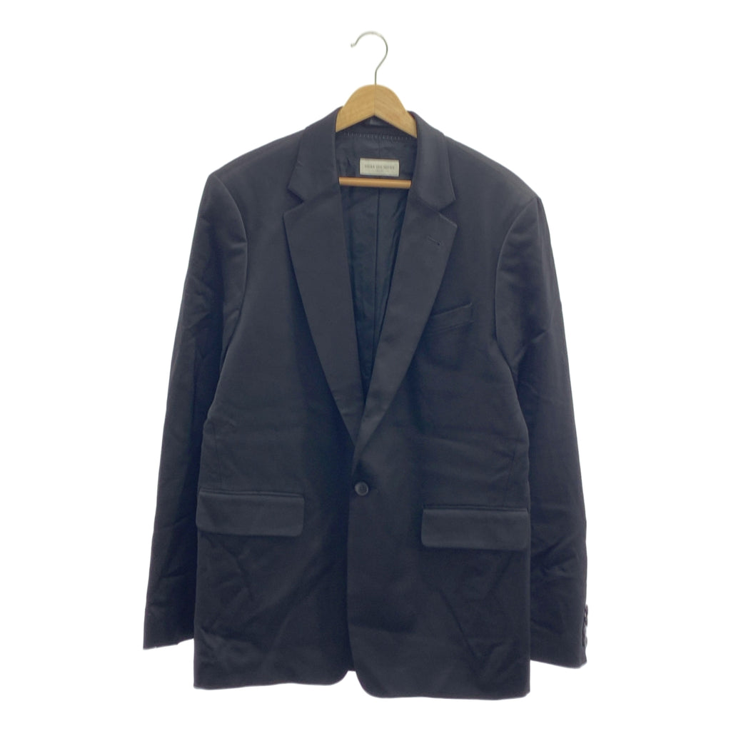 DRIES VAN NOTEN / ドリスヴァンノッテン | サテン 1B テーラードジャケット | 48 | メンズ