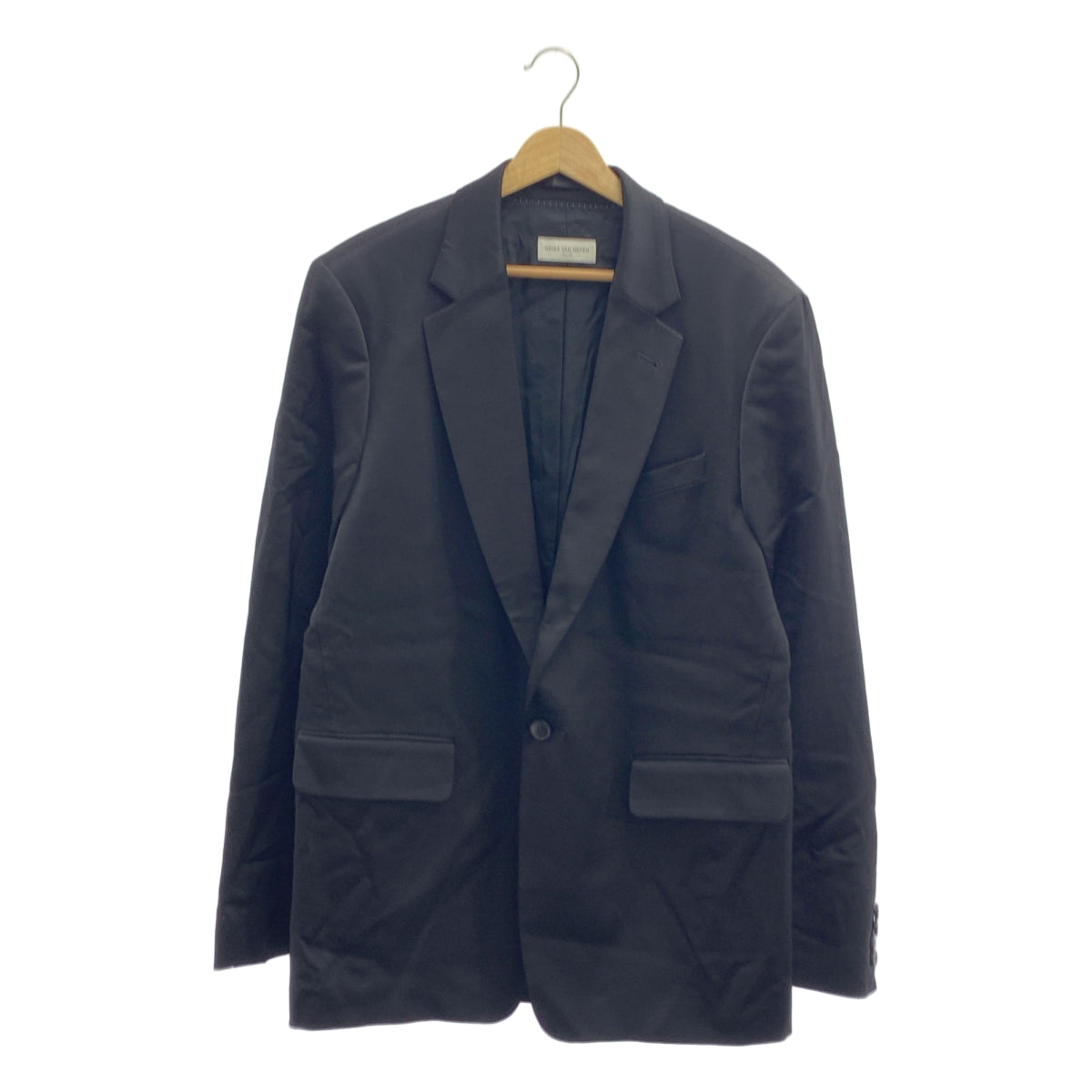 DRIES VAN NOTEN / ドリスヴァンノッテン | サテン 1B テーラードジャケット | 48 | メンズ