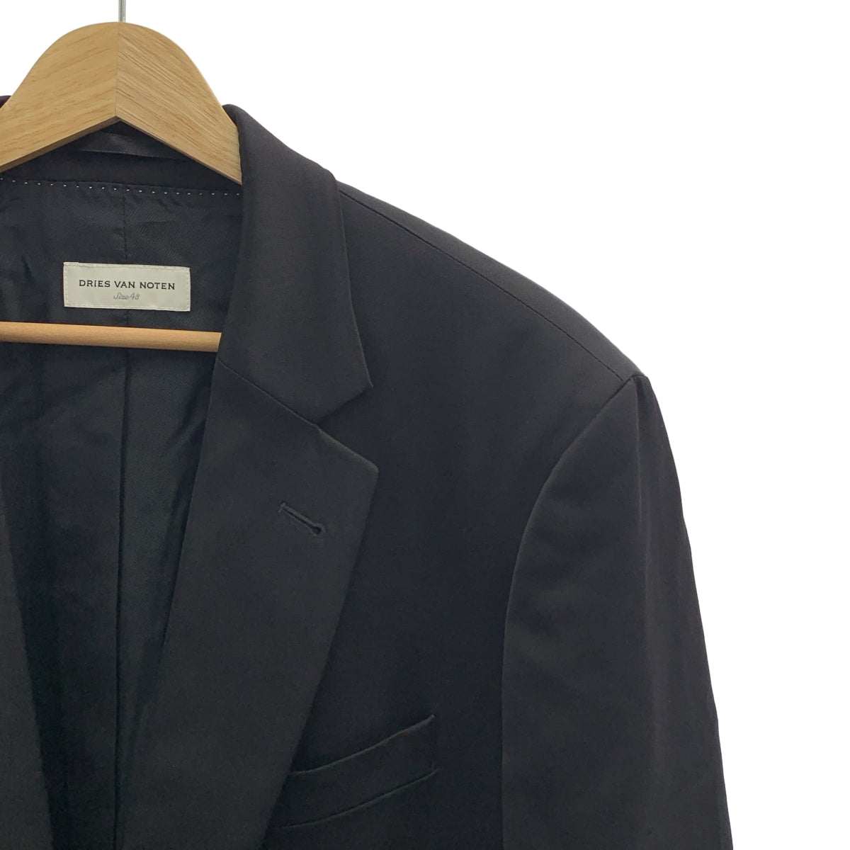 DRIES VAN NOTEN / ドリスヴァンノッテン | サテン 1B テーラードジャケット | 48 | メンズ