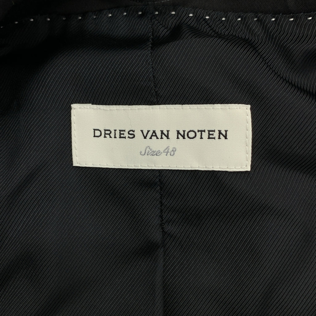 DRIES VAN NOTEN / ドリスヴァンノッテン | サテン 1B テーラードジャケット | 48 | メンズ