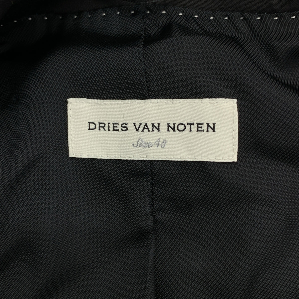 DRIES VAN NOTEN / ドリスヴァンノッテン | サテン 1B テーラードジャケット | 48 | メンズ