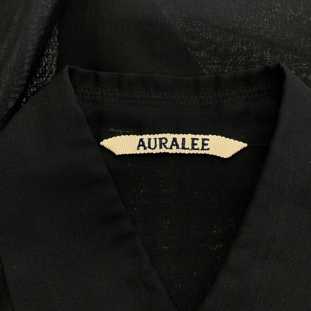 AURALEE | 羊毛聚酯透明布襯衫 / 透明佈長襯衫裙 | 尺寸 1 | 女款