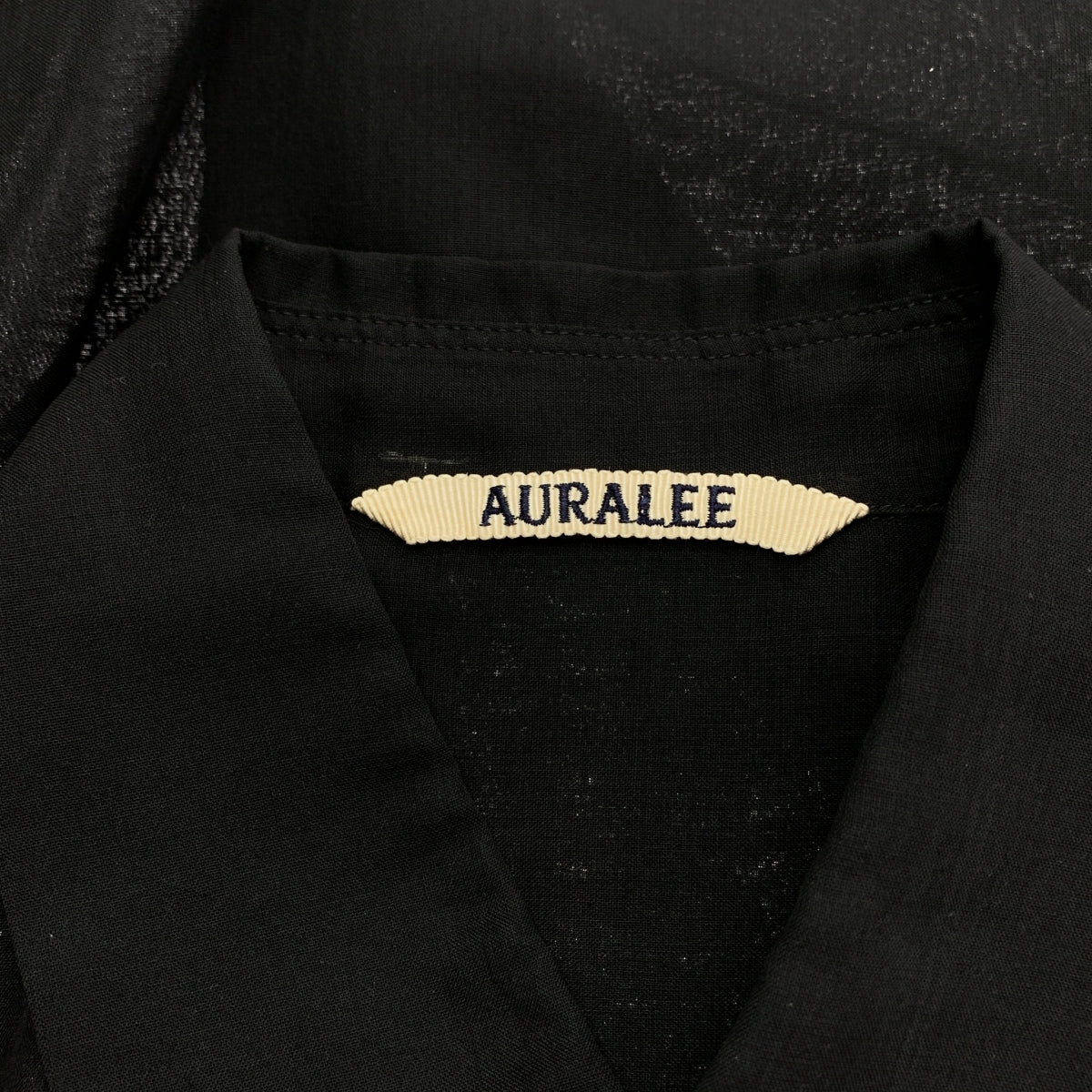AURALEE | 羊毛聚酯透明布襯衫 / 透明佈長襯衫裙 | 尺寸 1 | 女款