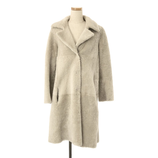 MYLAN | Sheepskin Leather Mouton Coat | F | Light Grey | Women's