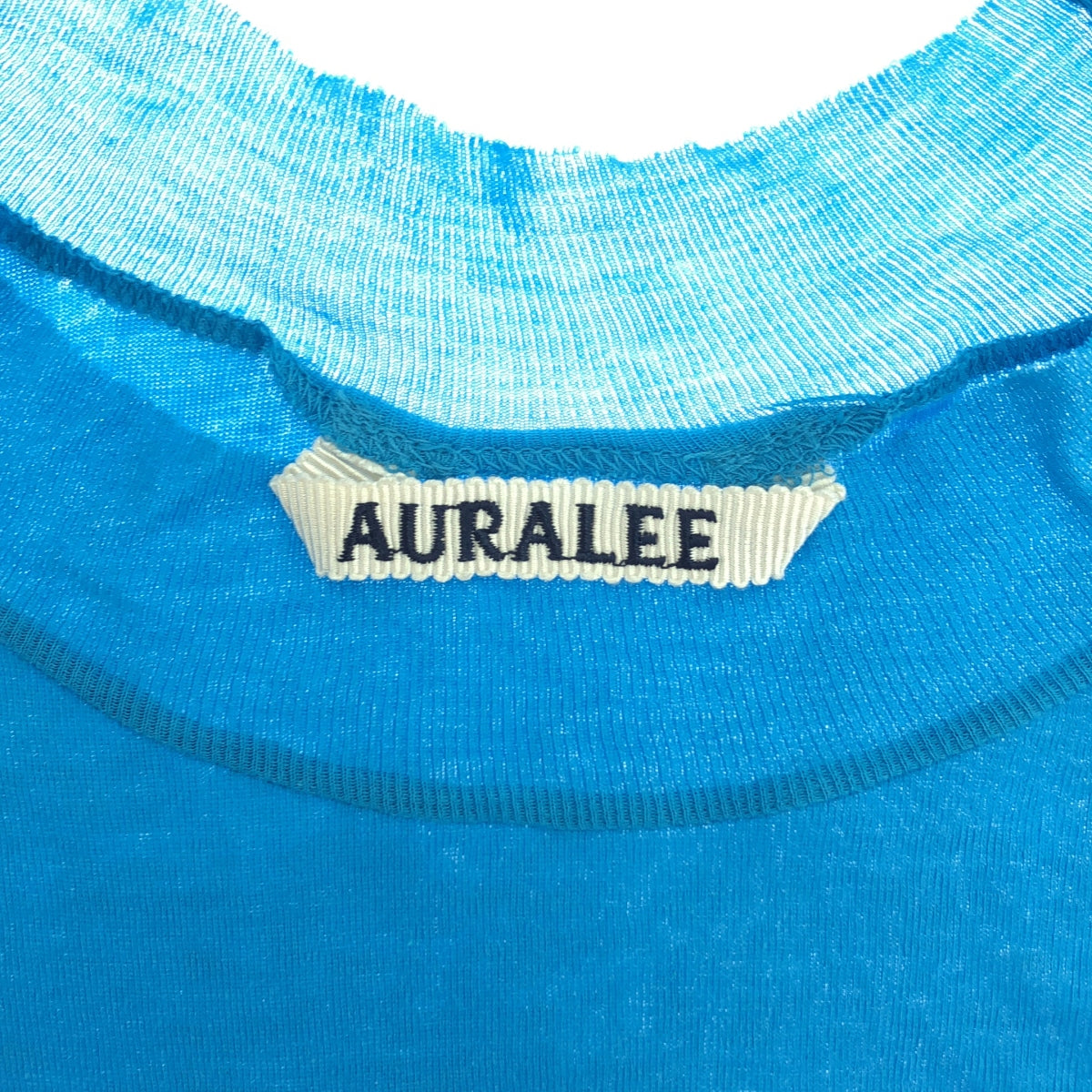 AURALEE / 오라리 | 2024SS | SUPER HIGH GAUGE SHEER RIB TEE 시어 컷 톱 |