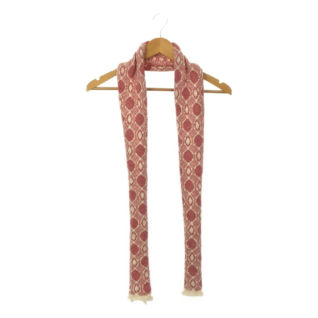 【新品】  OLUBIYI THOMAS / オルヴィトーマス | 2022AW | wool scarf ウール ジャガード ストール マフラー | F | ピンク | メンズ