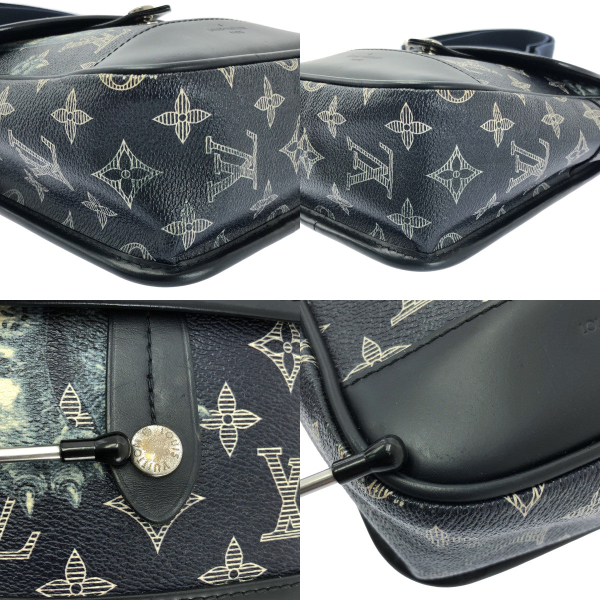 [狀況極佳] 路易威登 | M54246 Monogram Savannah Messenger BB 肩背包 | 海軍藍 | 男士