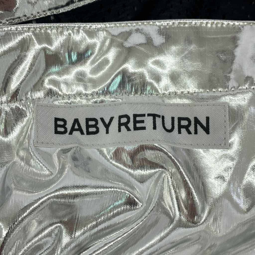 BABY RETURN / ベイビーリターン | SCRATCH BAG SHOULDER メタリック ギャザー スクラッチ バッグ ショルダー | シルバー | レディース