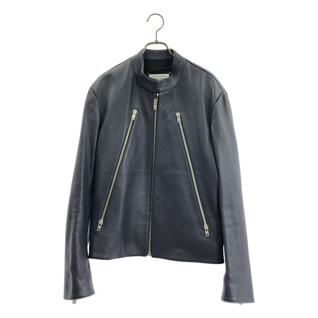 Maison Margiela / メゾンマルジェラ | 5ZIP LEATHER RIDERS JACKET 八の字 ゴートレザー ライダースジャケット | 44 | メンズ
