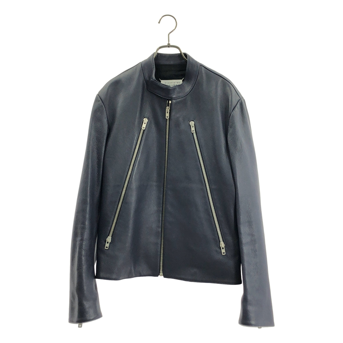 Maison Margiela / メゾンマルジェラ | 5ZIP LEATHER RIDERS JACKET 八の字 ゴートレザー ライダースジャケット | 44 | メンズ