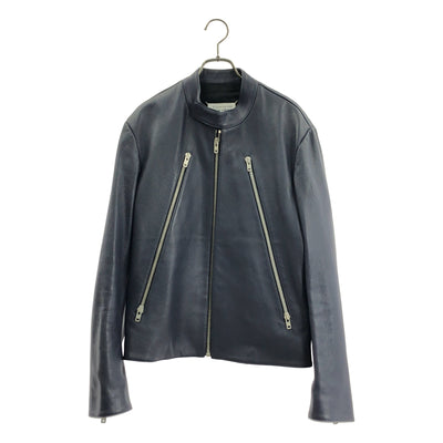 Maison Margiela / メゾンマルジェラ | 5ZIP LEATHER RIDERS JACKET 八の字 ゴートレザー ライダースジャケット | 44 | メンズ