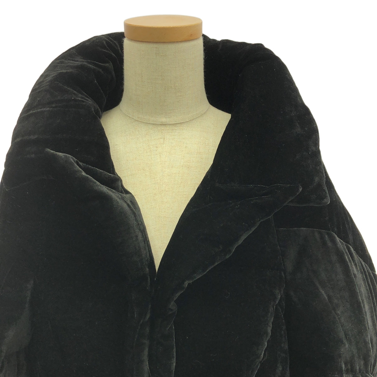 JUNYA WATANABE COMME des GARCONS / 渡邊淳彌 | 2005AW | 天鵝絨外搭披風羽絨外套 / 全襯裡 | S | 黑色 | 女款