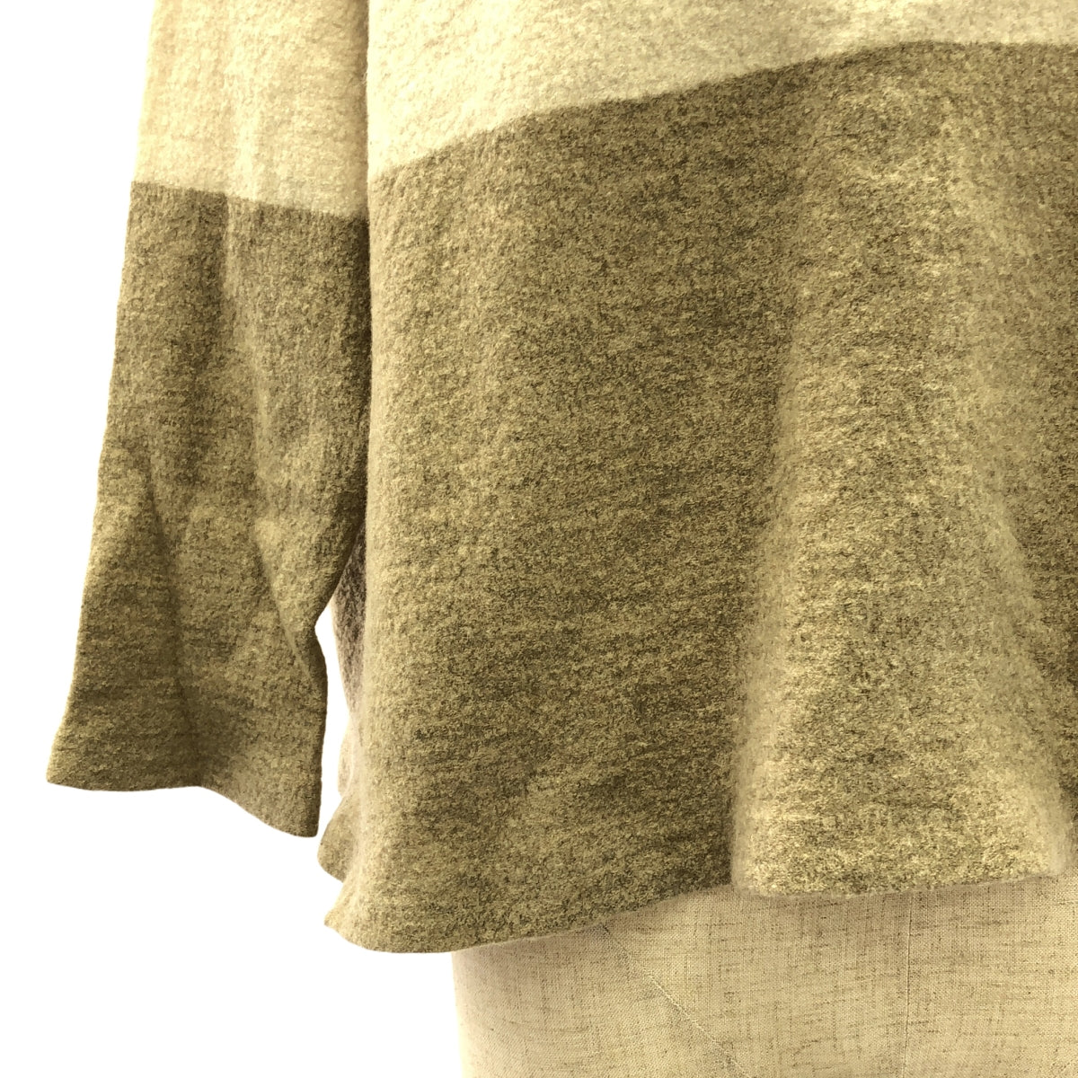 45r / フォーティファイブアール | ウール 圧縮 タートルネック ニット プルオーバー | 0 | アイボリー/ベージュ/イエロー | レディース