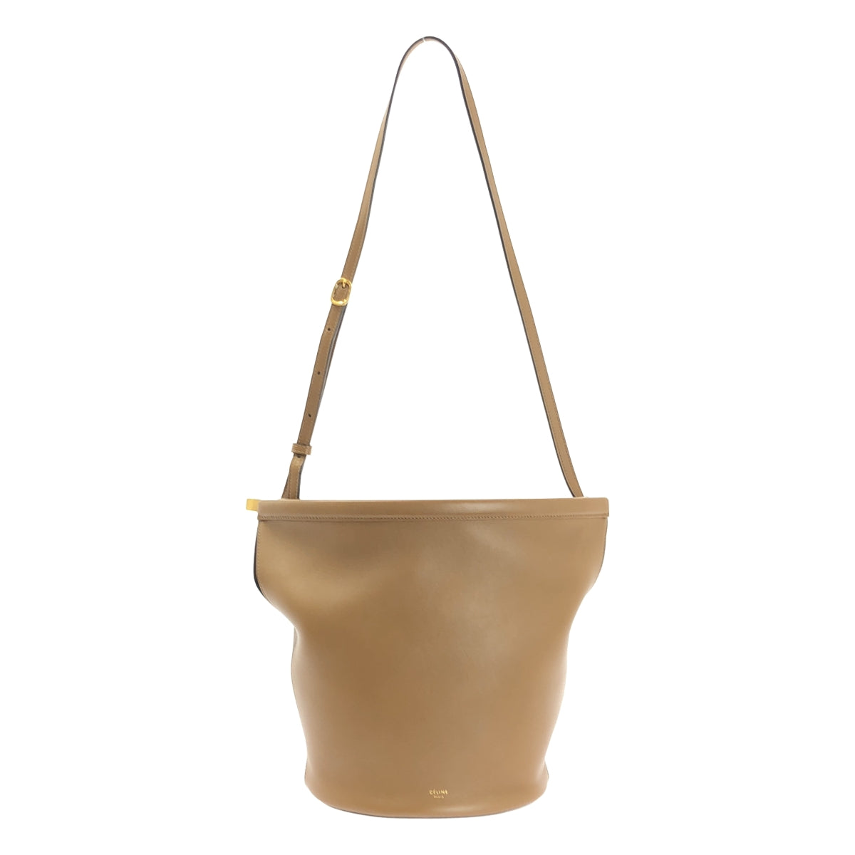 CELINE / セリーヌ | Clasp Bucket Bag クラスプ バケット ショルダーバッグ | ブラウン | レディース