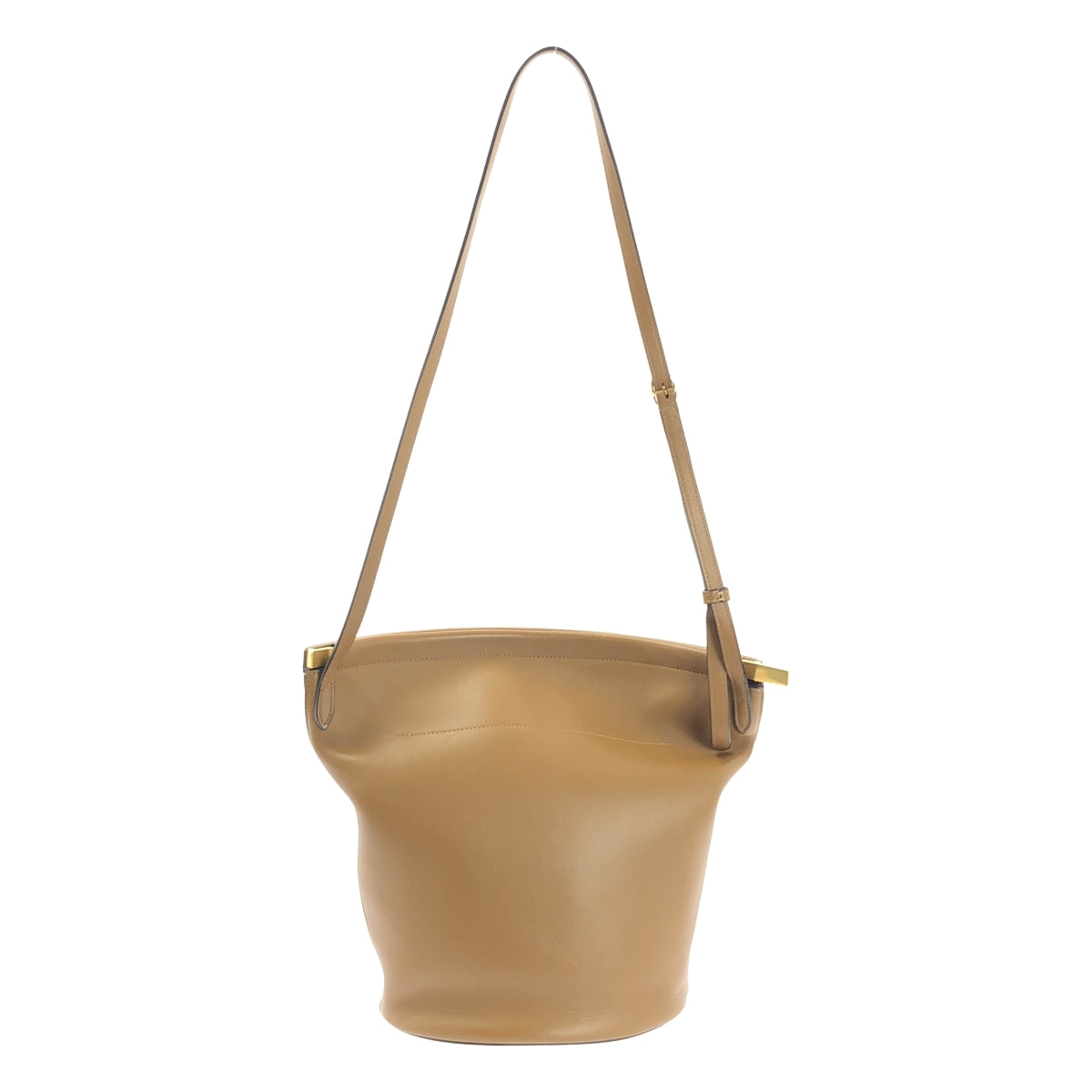 CELINE / セリーヌ | Clasp Bucket Bag クラスプ バケット ショルダーバッグ | ブラウン | レディース