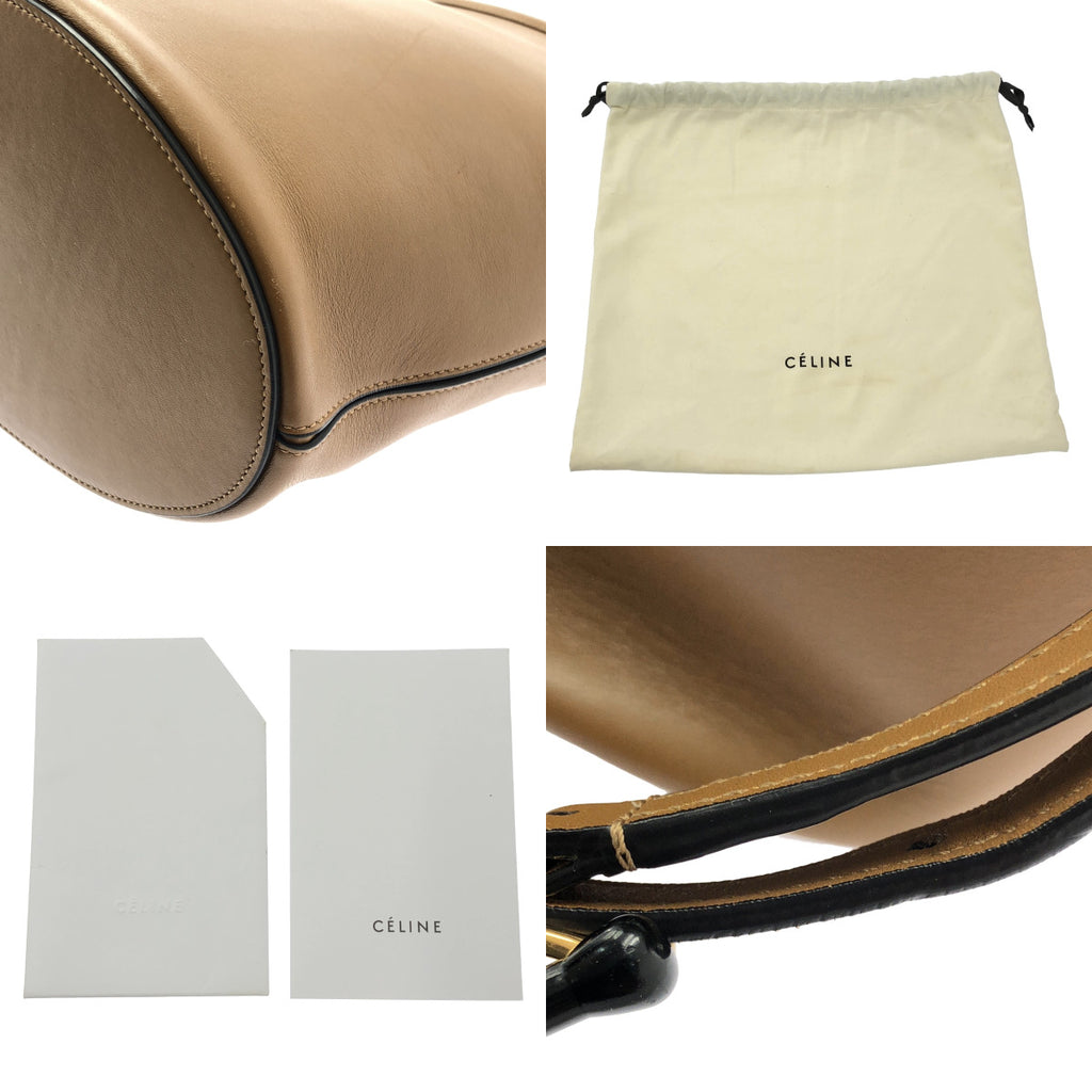 CELINE / セリーヌ | Clasp Bucket Bag クラスプ バケット ショルダーバッグ | ブラウン | レディース