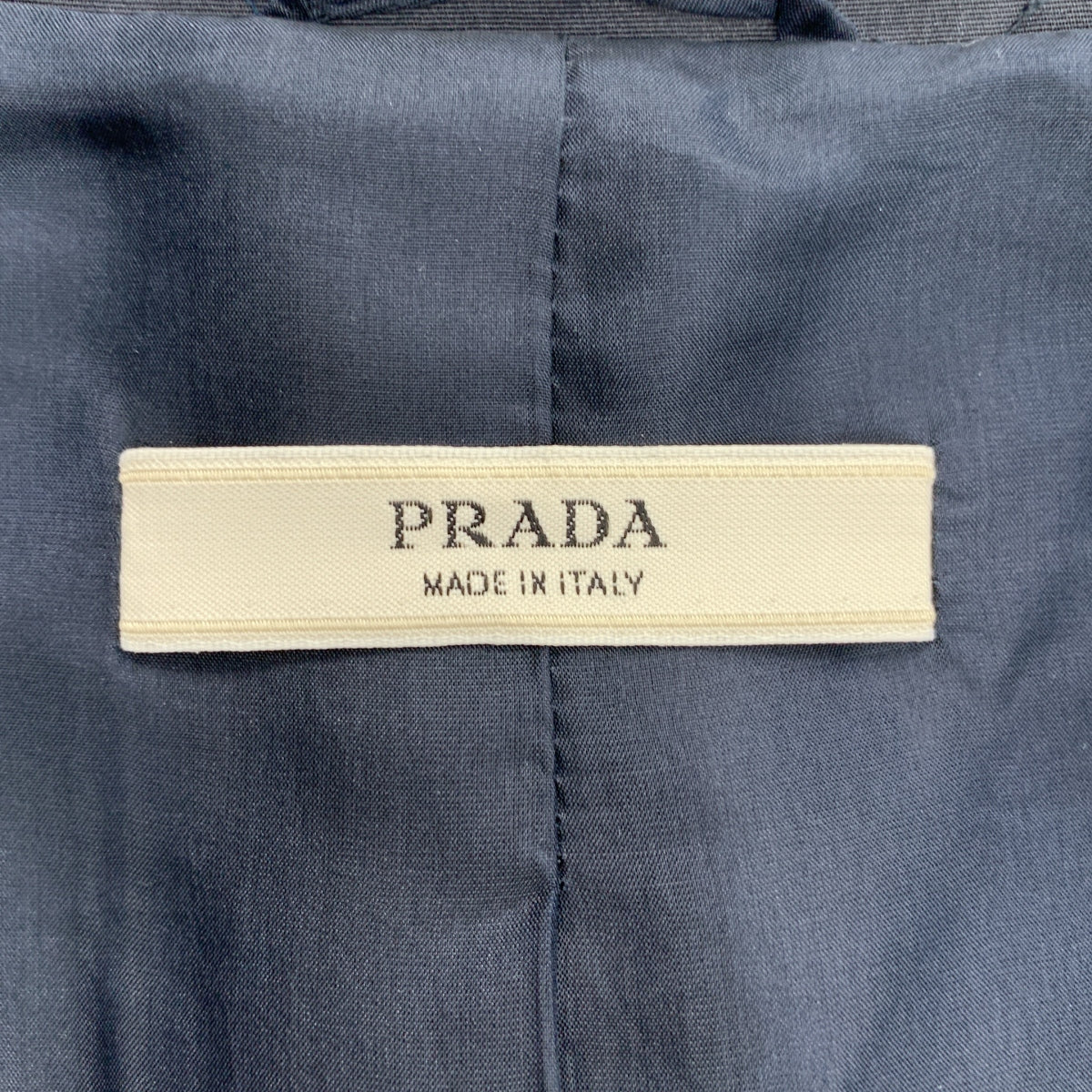 PRADA / プラダ | 2019 | シルク混 3B テーラードジャケット | 38 | ネイビー | レディース