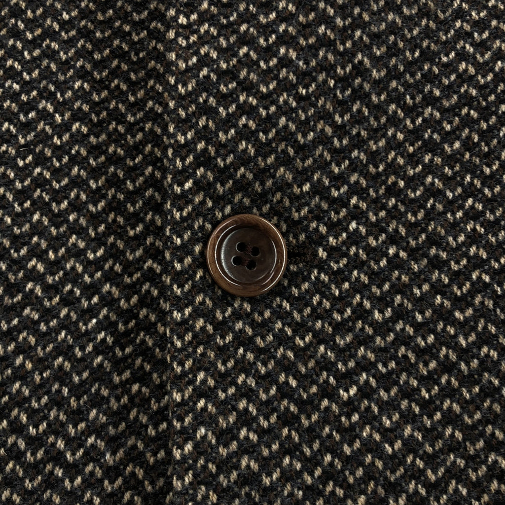 阿瑪尼典藏系列 | 羊毛粗花呢2B修身西裝外套 / 全襯裡 | 尺寸 46 | 男士