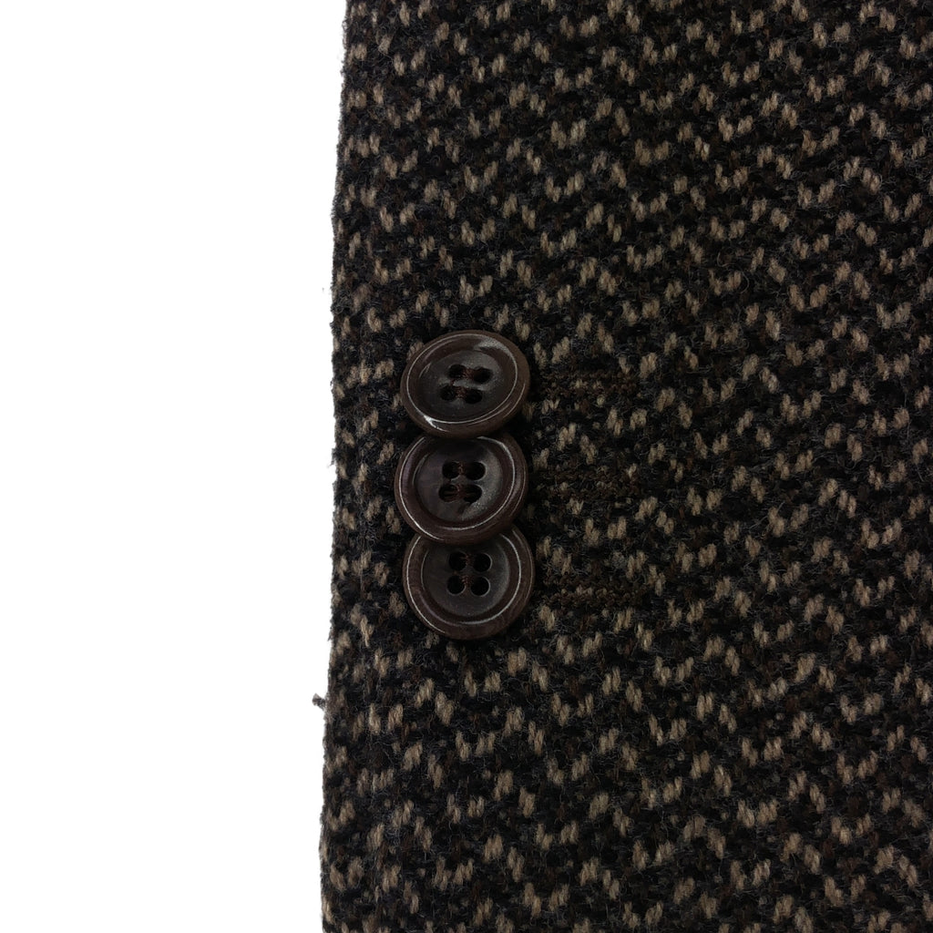 阿瑪尼典藏系列 | 羊毛粗花呢2B修身西裝外套 / 全襯裡 | 尺寸 46 | 男士