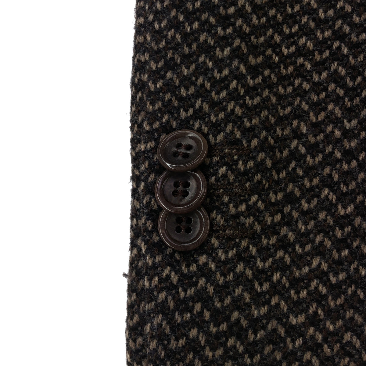 阿瑪尼典藏系列 | 羊毛粗花呢2B修身西裝外套 / 全襯裡 | 尺寸 46 | 男士