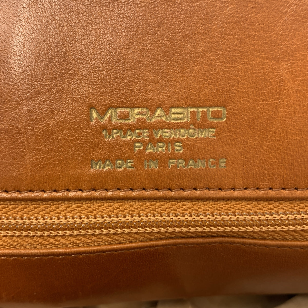 [狀況良好] MORABITO | 鴕鳥皮標誌牌手袋 | 棕色 | 女款