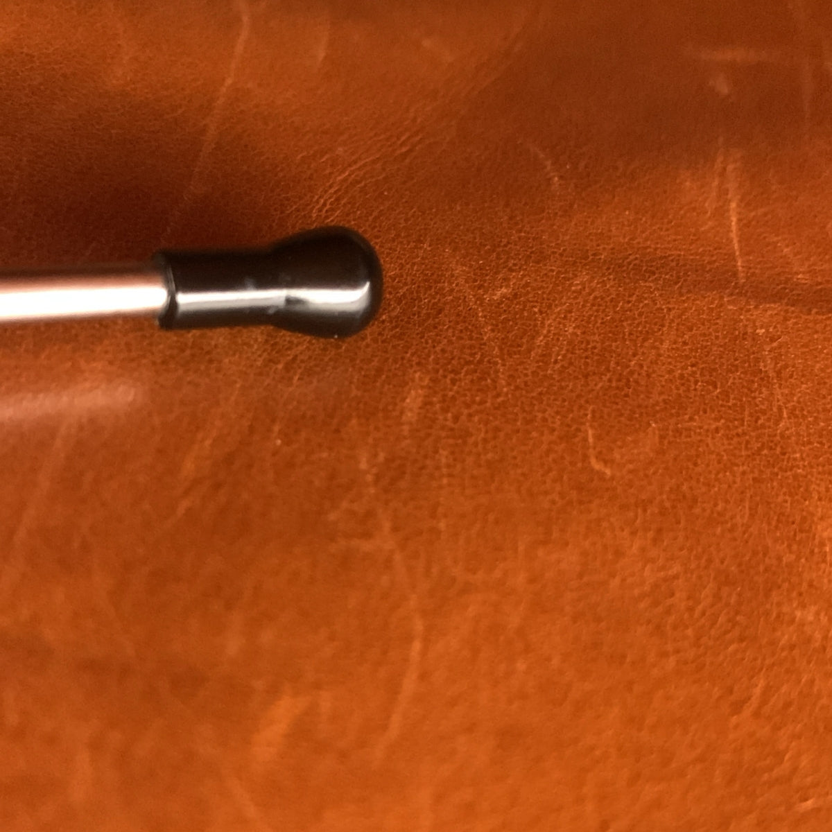 【美品】  MORABITO / モラビト | オーストリッチ レザー ロゴプレート ハンドバッグ | ブラウン | レディース