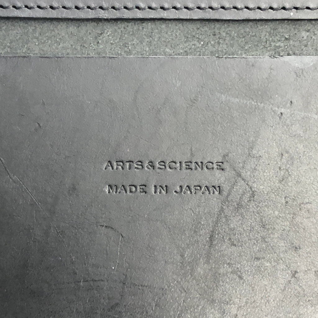 ARTS&amp;SCIENCE | 皮革寬版托特包 | 黑色 | 男款