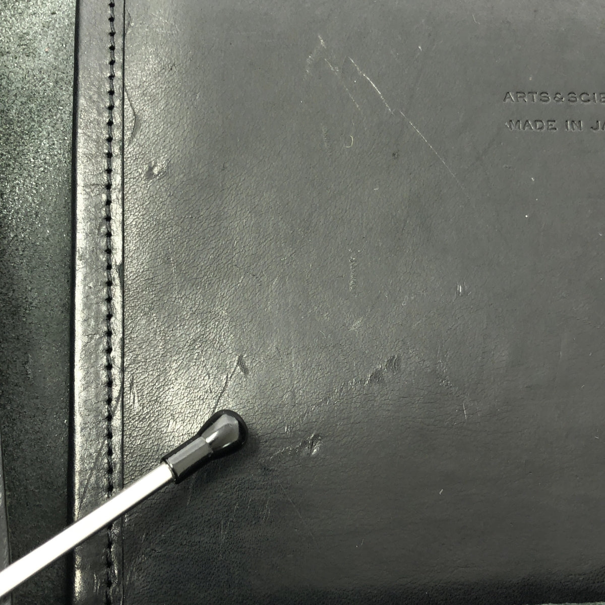 ARTS&SCIENCE / アーツアンドサイエンス | レザー ワイド トートバッグ