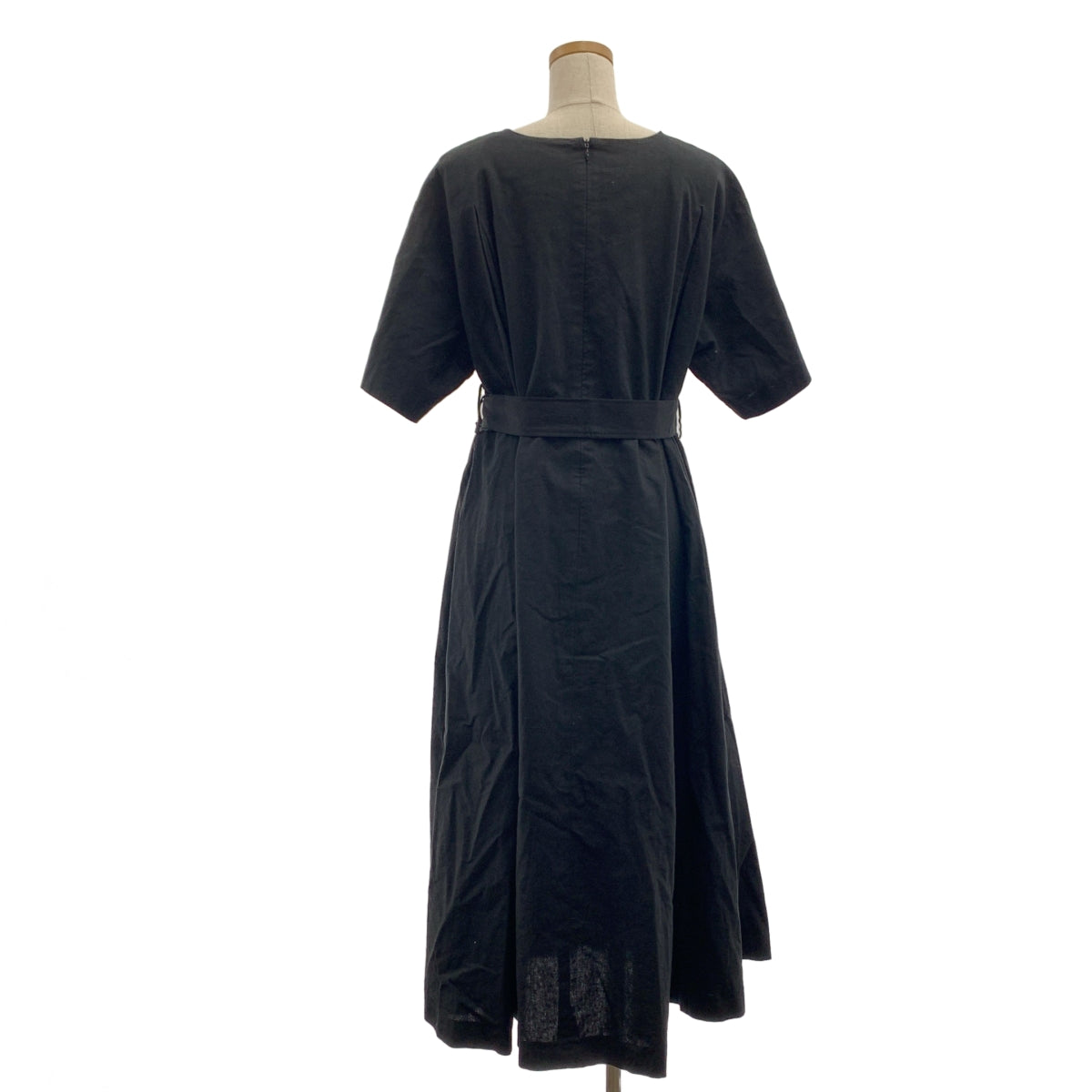 foufou / 후후 | THE DRESS #36 black linen dress 린넨 드레스 원피스 | F | 여성