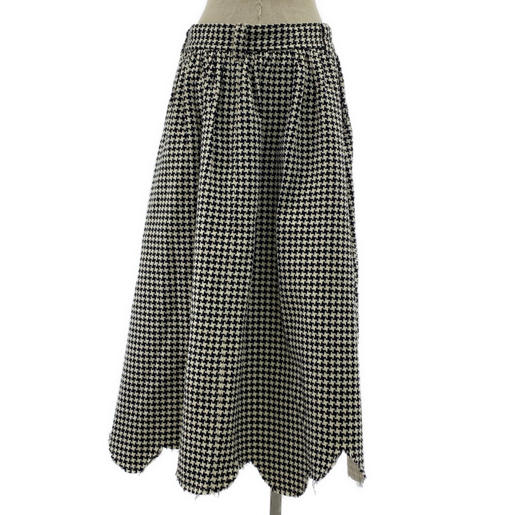 COMME des GARÇONS 睡袍 | 2004SS | 千鳥格剪裁褶飾扇貝裙 | M碼 | 女款