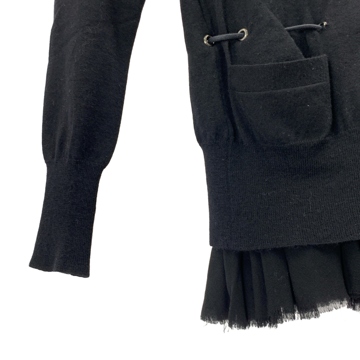 sacai / サカイ | カシミヤ ドローコード レイヤード カーディガン | 1 | レディース