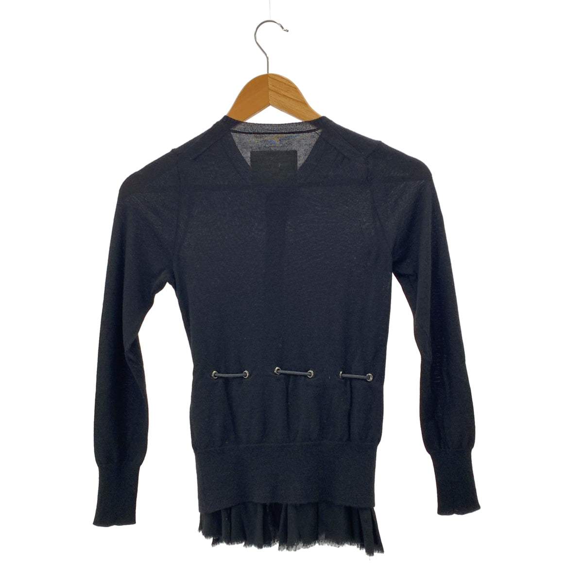 sacai / サカイ | カシミヤ ドローコード レイヤード カーディガン | 1 | レディース