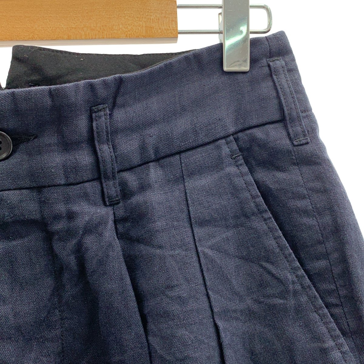 [狀況極佳] Engineered Garments | Bontan 亞麻斜紋褲 | XS | 海軍藍 | 男款