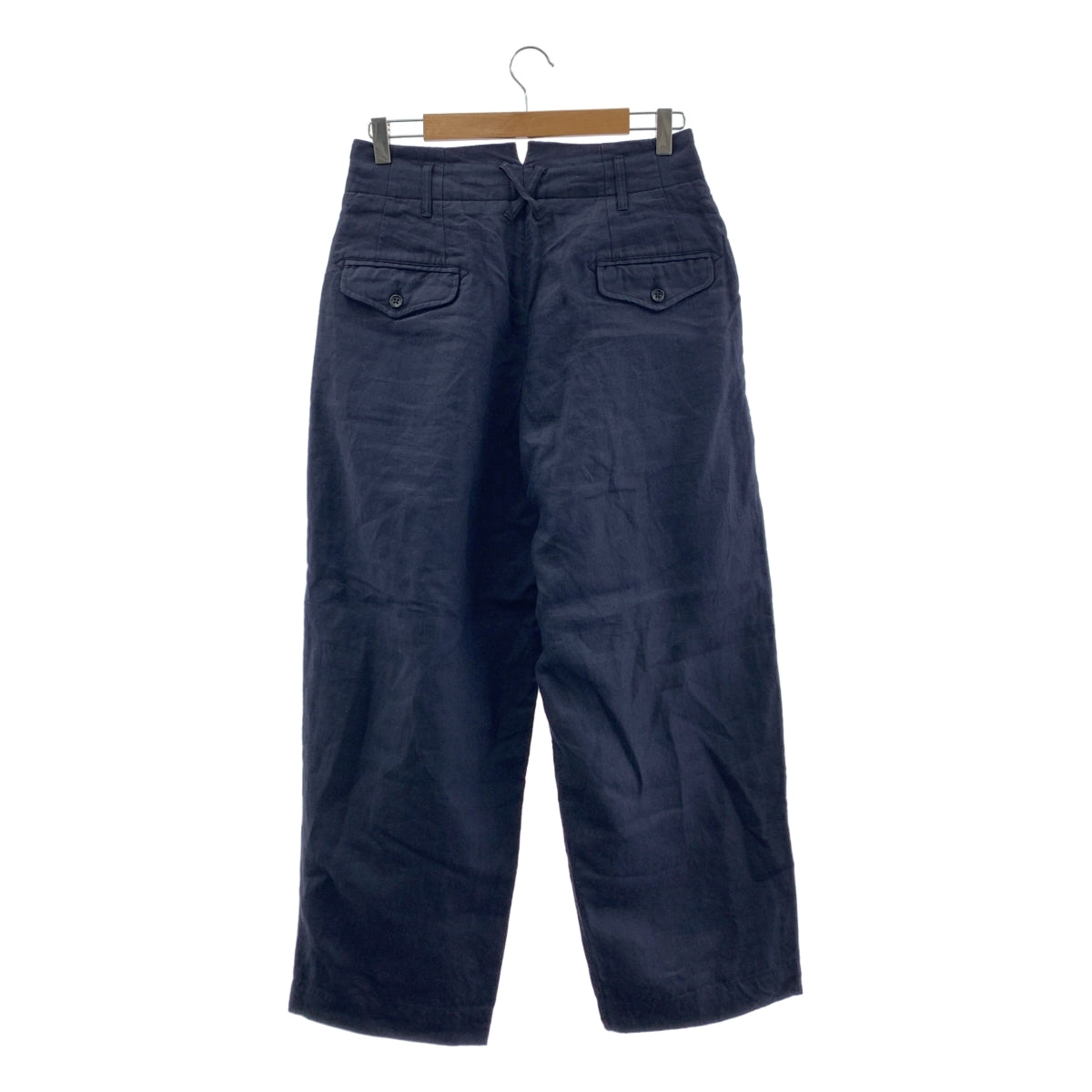 [狀況極佳] Engineered Garments | Bontan 亞麻斜紋褲 | XS | 海軍藍 | 男款