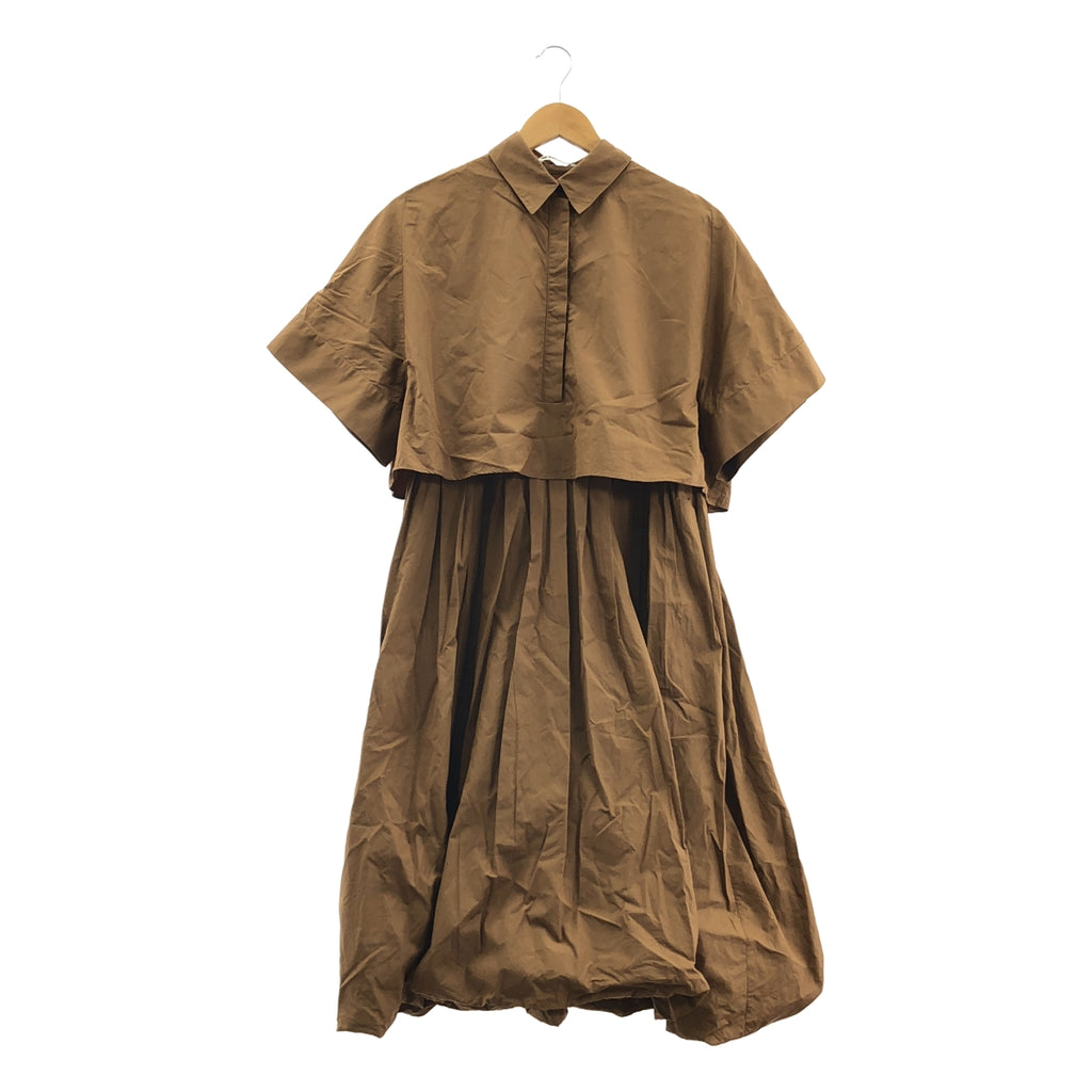 JIL SANDER / 질 썬더 | 코튼 탁 셔츠 원피스 | 34 | 여성
