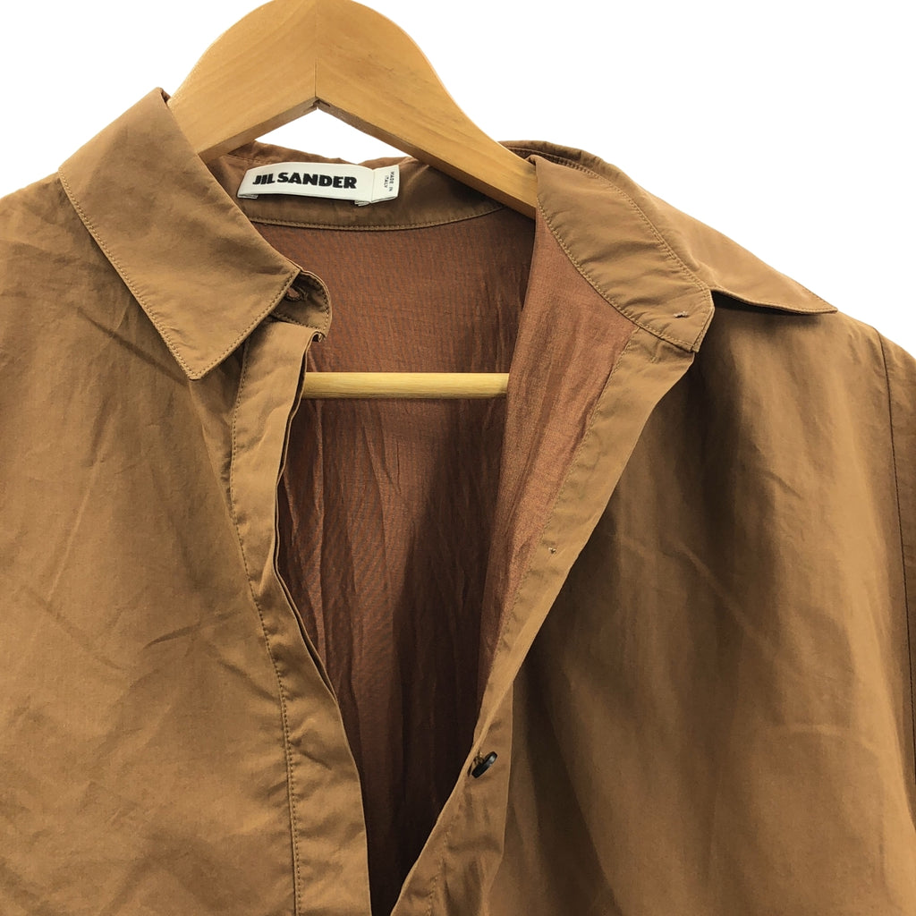 JIL SANDER / 질 썬더 | 코튼 탁 셔츠 원피스 | 34 | 여성