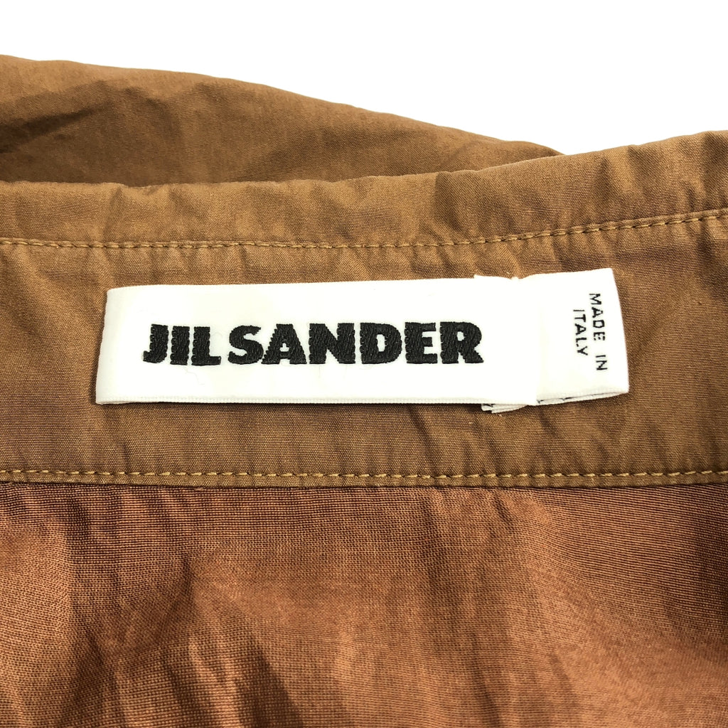 JIL SANDER / 질 썬더 | 코튼 탁 셔츠 원피스 | 34 | 여성