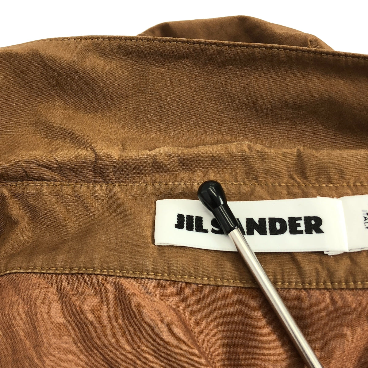 JIL SANDER / 질 썬더 | 코튼 탁 셔츠 원피스 | 34 | 여성