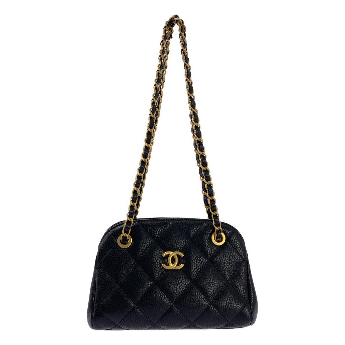 CHANEL / シャネル | Small Bowling Bag キャビアスキン グレインドカーフ スモール ボーリング バッグ |
