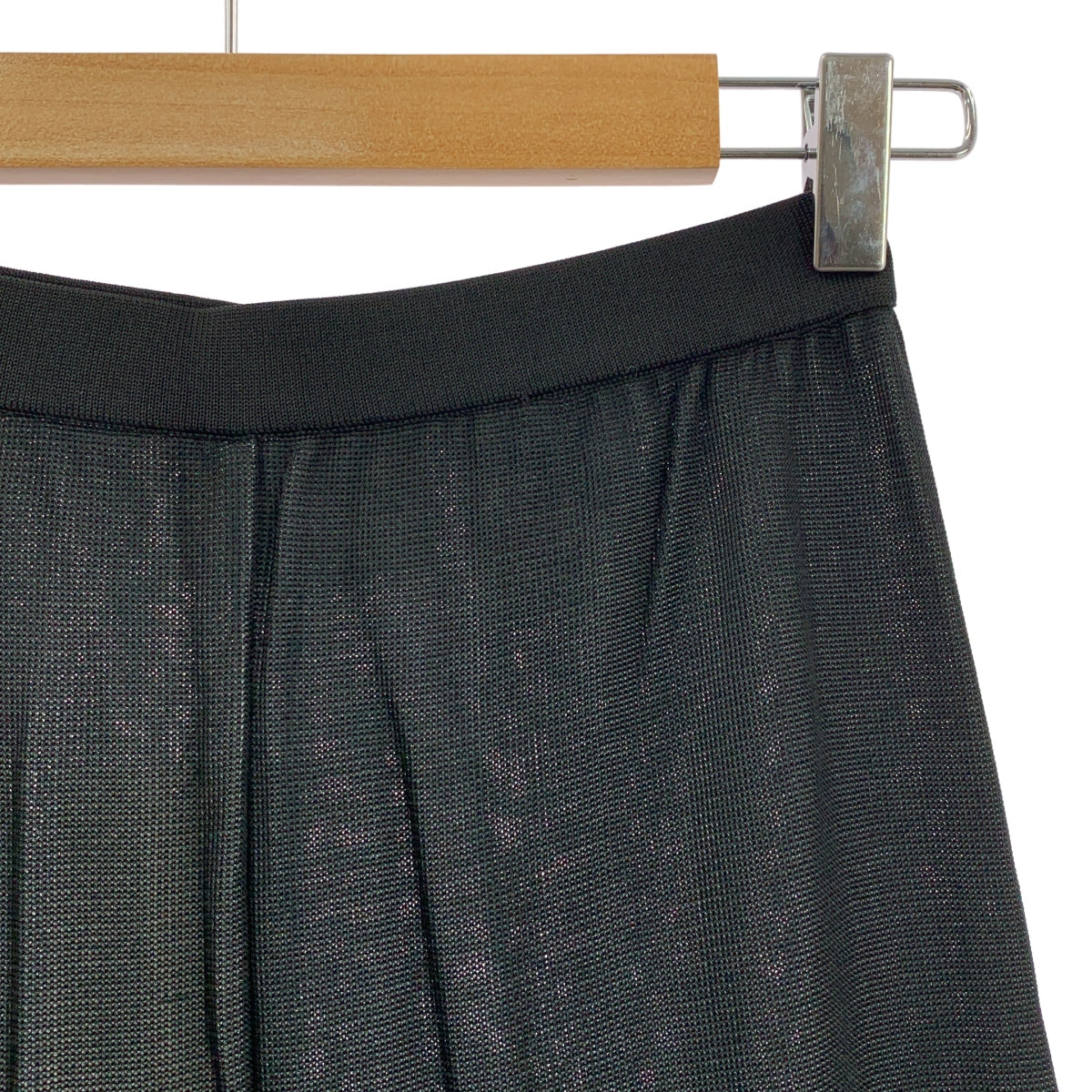 [新款] 棕褐色 | 雙色褲 寬針織褲 | F碼 | 黑色 | 女款